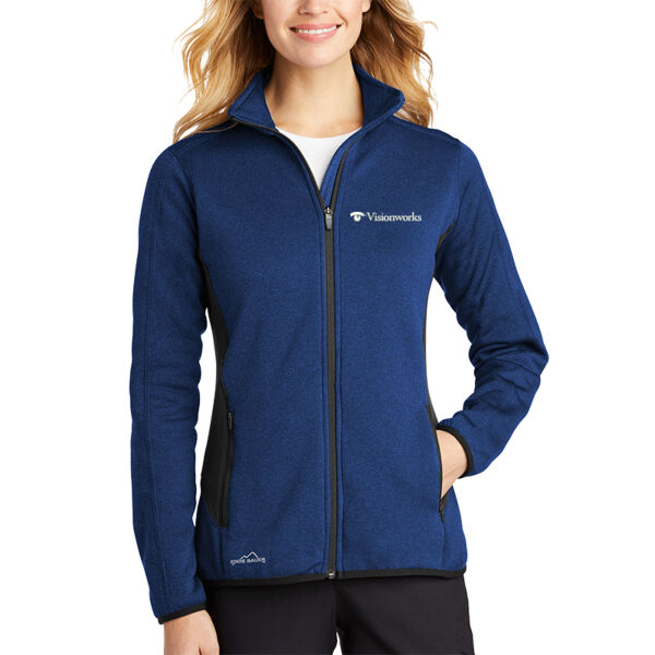 Eddie Bauer® Ladies Full-Zip Heather Stretch Fleece Jacket Thumbnail