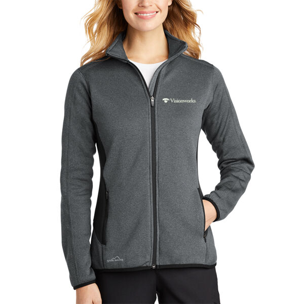 Eddie Bauer® Ladies Full-Zip Heather Stretch Fleece Jacket Thumbnail