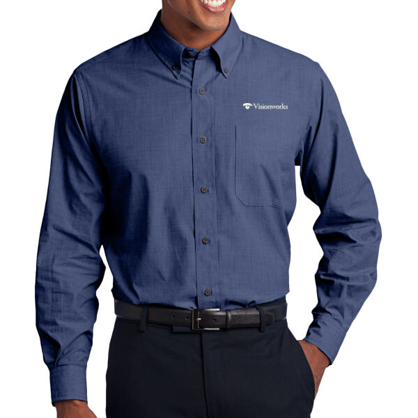   - Tall Crosshatch Easy Care Shirt Thumbnail