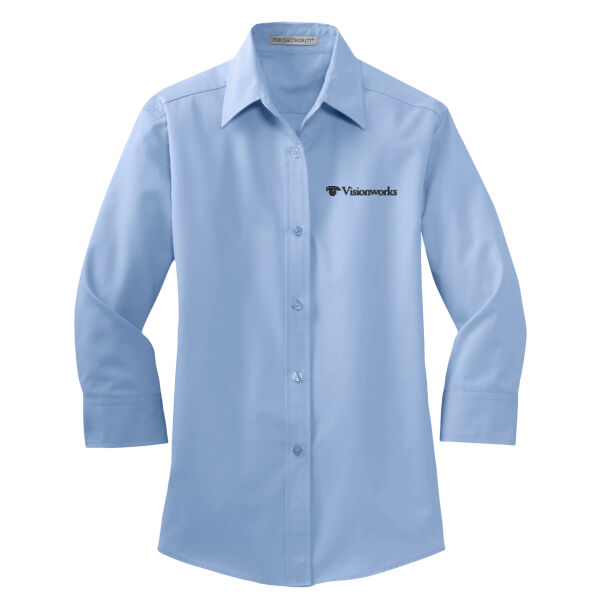   - Ladies 3/4 Sleeve Easy Care Shirt Thumbnail